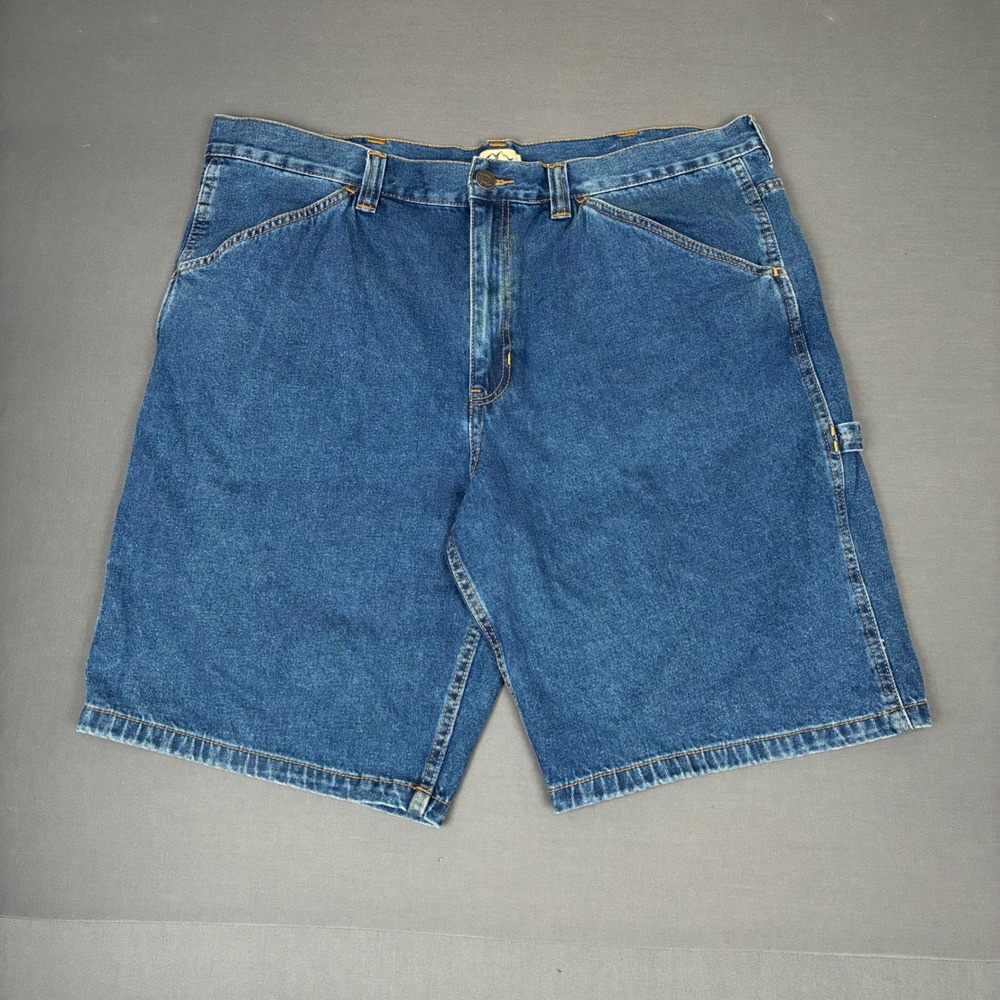 Blue Mountain Baggy Denim Blur Carpenter Jean Shorts Size 42, 11" Inseam